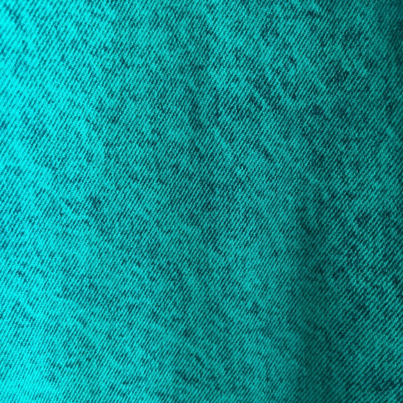 Sundance Denim green/teal Open Front Long Denim Coat Duster Size L - Picture 2 of 5